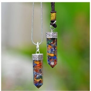 7 Chakra Pendant Necklace-Healing Crystals